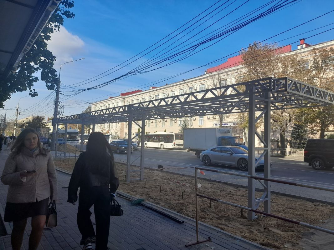 Воронежцам показали, что&nbsp;происходит на&nbsp;месте снесённой в&nbsp;центре остановки