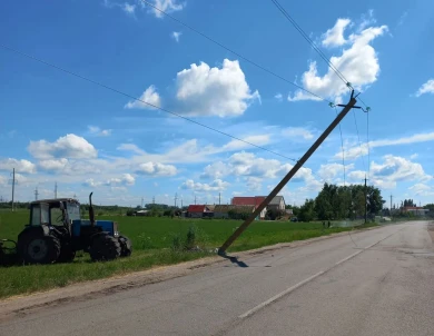 В Воронежской области повредили 43 опоры ЛЭП: ущерб превысил миллион рублей 