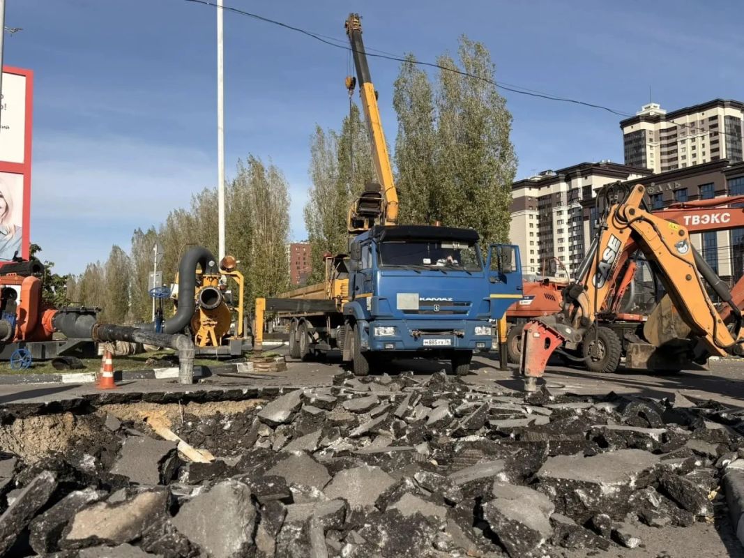 Повреждение коллектора произошло на Московском проспекте в Воронеже