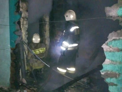 Тонну кукурузы уничтожило пламя в воронежском селе
