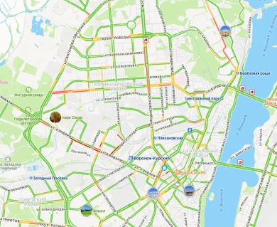 3-километровая пробка и аварии на мостах. Воронеж погряз в заторах утром понедельника