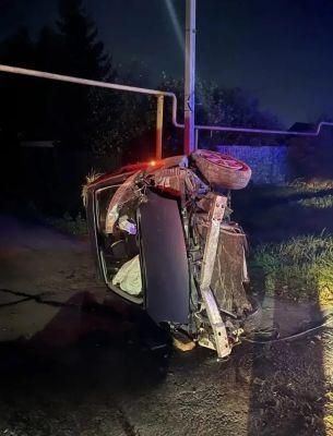 Водитель погиб в ДТП с перевернувшимся авто в Воронежской области